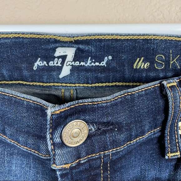 7 For All Mankind Women's The Skinny Jeans Sz 31 - Picture 4 of 12